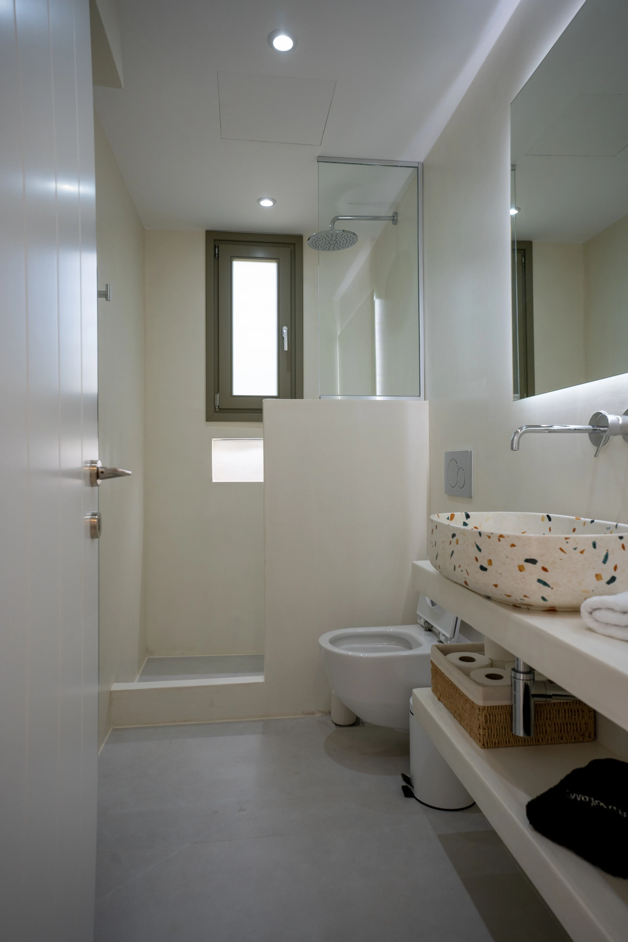 Hand-finished bathroom details in soft natural light